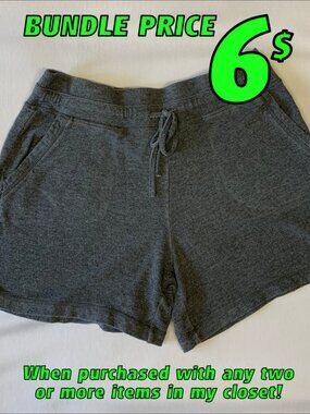 32 Cool Soft Fleece Grey Shorts SMALL
